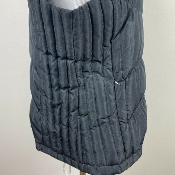 Kenneth Cole Reaction G-III Down Feather Vest L Black Sleeveless Zip Snap - Picture 3 of 12